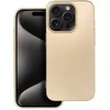 OEM dėklas iPhone 15 PRO metalinis auksinis