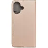 OEM atverčiamas dėklas iPhone 17 / 18 Smart Case Book auksinis