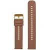 Pacific U27 rubber watch strap - ruda/auksinis - 18mm