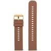 Pacific U27 rubber watch strap - ruda/auksinis - 18mm