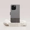 Oem Flip dėklas iPhone 16 PLUS Gomma Book pilka