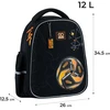 Gopack School backpack GO25-165S-3. juodas col.. 26x12.5x34.5 cm