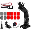 Hurtel GoPro šalmo tvirtinimo priedų rinkinys, skirtas GoPro, DJI, Insta360, SJCam, Eken sporto kameroms (GoPro Cycling Helmet Chin Holder)