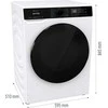 Skalbimo mašina Gorenje WD2PA854ADW/AT washer dryer Freestanding Front-load Baltas D