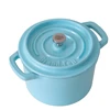 Grand_Feu Emaliuotas ketaus mini puodas, šviesiai mėlynas, 0,65 l.