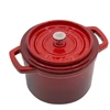 Grand_Feu Emaliuotas ketaus mini puodas, raudonas, 0,65 l.
