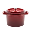 Grand_Feu Emaliuotas ketaus mini puodas, raudonas, 0,65 l.