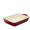 Grand_Feu Emaliuotas ketaus kepimo indas, 2 l, raudonas