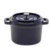 Grand_Feu Emaliuotas ketaus mini puodas, mėlynas, 0,65 l.