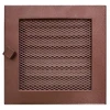 Grotelės židiniui HEARTH, vario spalvos, 170 x 170 mm