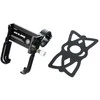 GUB bike holder for mobile phone + silicone bandage P10 Aliuminio juodas