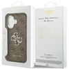 Guess 4G Big 4G Classic Logo dėklas skirtas Apple iPhone 17 rudos spalvos sidabro spalvos