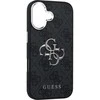 GUESS case for IPHONE 17 GUHCP17SP4G4SMCK (4G PU Odinis dėklas with Big 4G and Classic Logo and Sidabrinis Metal Camera Frame) juodas