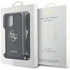 GUESS dėklas skirtas Apple iPhone 16 Plus GUHCP16MP4GMGCRK (CBDY PU 4G Big Logo W/Cord Strap) juodos spalvos