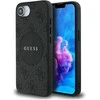 Guess 4G Circle Classic Logo MagSafe dėklas iPhone 16e - juodas