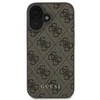 GUESS dėklas skirtas Apple iPhone 16 GUHCP16SG4GFBR (PU 4G Classic) rudos spalvos