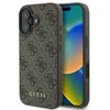 GUESS dėklas skirtas Apple iPhone 16 GUHCP16SG4GFBR (PU 4G Classic) rudos spalvos