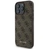 Guess 4G Classic - dėklas skirtas Apple iPhone 16 Pro ruda