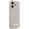 Dėklas Guess 4G Logo Plate MagSafe Case for iPhone 17 - Rožinė