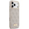 Dėklas Guess 4G Logo Plate MagSafe Case for iPhone 17 Pro Max - Rožinė