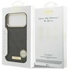 Guess 4G Logo Plate MagSafe dėklas Apple iPhone 17 Pro Max juodos spalvos