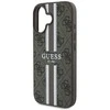 Guess 4G Printed Stripes MagSafe Apple iPhone 16 Plus - dėklas telefonui rudos spalvos