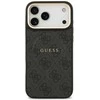 Guess PU Leather 4G Gold Frame MagSafe dėklas skirtas Apple iPhone 17 Pro Max juodos spalvos