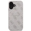 Guess GUHMP16SG4GFRP Apple iPhone 16 6.1″ rožinės spalvos kietas dėklas 4G Ring Classic Logo MagSafe