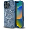 Guess 4G Ring Classic Logo MagSafe Apple iPhone 16 Pro - dėklas telefonui mėlynos spalvos