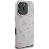 Dėklas Guess GUHMP16LG4GFRP Apple iPhone 16 Pro 6.3" rožinės spalvos hardcase 4G Ring Classic Logo MagSafe
