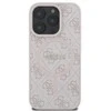 Dėklas Guess GUHMP16LG4GFRP Apple iPhone 16 Pro 6.3" rožinės spalvos hardcase 4G Ring Classic Logo MagSafe