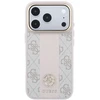 Dėklas Guess Case for IPHONE 18 Pro Max/17 Pro max compatible with MagSafe (Stripe Round and Classic Logos 4G) pink