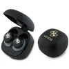 Guess Bluetooth ausinės GUTWSJ144ESK TWS + docking station juodos spalvos Iridescent 4G Printed Logo