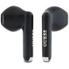 Guess Bluetooth ausinės GUTWSJ14ESGK TWS + docking station juodos spalvos Printed Classic Logo