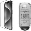 2 viename rinkinys Guess BP Rhinestone ekrano ir kameros objektyvo stiklinis sijonas Apple iPhone 16 Pro Max auksinis