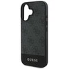 Guess GUHCP16MG4GLGR Apple iPhone 16 Plus 6.7" dėklas telefonui pilkos spalvos hardcase 4G Bottom Stripe