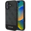 Guess GUHCP16MG4GLGR Apple iPhone 16 Plus 6.7" dėklas telefonui pilkos spalvos hardcase 4G Bottom Stripe