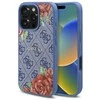 Guess GUHMP16LP4ROPEMCB Apple iPhone 16 Pro 6.3" dėklas telefonui mėlynos spalvos 4G Flowers Print MagSafe