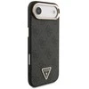 Guess PU Leather 4G Triangle Logo Gold Frame MagSafe dėklas skirtas Apple iPhone 17 Air juodos spalvos
