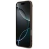 GUESS dėklas, skirtas IPHONE 17 Air, suderinamas su MagSafe GUHMP17MG4GFRW (PU 4G Ring Classic Logo) rudas
