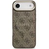Guess PU Leather 4G Gold Frame MagSafe dėklas skirtas Apple iPhone 17 Air rudos spalvos