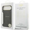 Guess PU Leather 4G Gold Frame MagSafe dėklas skirtas Apple iPhone 17 Air juodos spalvos