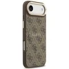 Guess PU Leather 4G Gold Frame MagSafe dėklas skirtas Apple iPhone 17 Air rudos spalvos