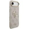 Guess PU odos 4G Metal Logo Gold Frame dėklas skirtas iPhone Air rožinės spalvos