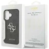 GUESS case for IPHONE 17 GUHCP17SP4G4SMCK (4G PU Odinis dėklas with Big 4G and Classic Logo and Sidabrinis Metal Camera Frame) juodas