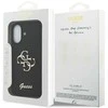 Guess Silicone Big 4G Script dėklas skirtas Apple iPhone 17 juodos spalvos