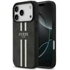 GUESS dėklas, skirtas IPHONE 17 Pro, suderinamas su MagSafe GUHMP17LP4RPSK (4G spausdintos juostelės), juodas