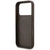 GUESS dėklas, skirtas IPHONE 17 Pro, suderinamas su MagSafe GUHMP17LG4GFRW (PU 4G Ring Classic Logo) rudas