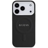 Dėklas GUESS case for IPHONE 17 Pro compatible with MagSafe GUHMP17LPSAREGSK (PU W/ Classic Logo) juodas