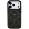 Guess 4G Ring Classic Logo MagSafe dėklas skirtas Apple iPhone 17 Pro juodos spalvos